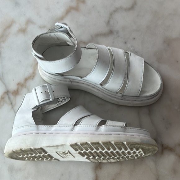 Dr. Martens CLARISSA Sandals White EU37 US6 fits US7 runs large **read - Picture 4 of 17